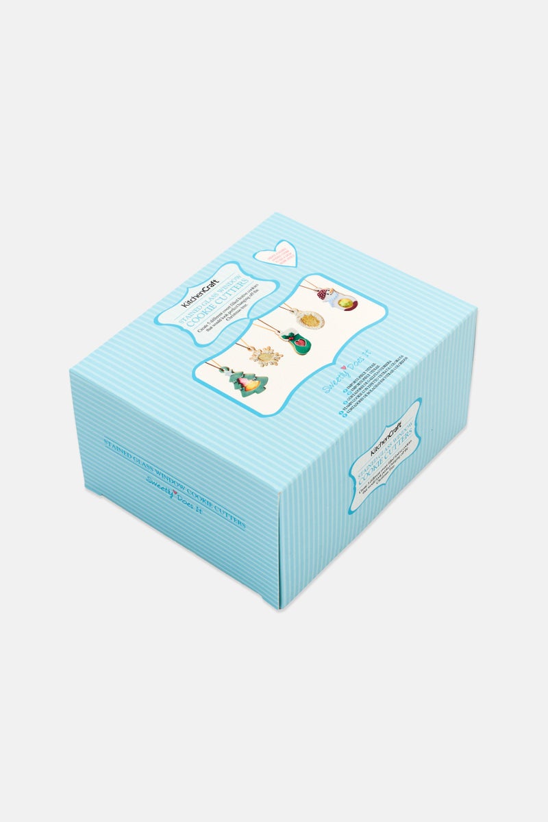 KitchenCraft 5 Pcs Festive Stained Glass Window Cutter, Multicolor - Image 5